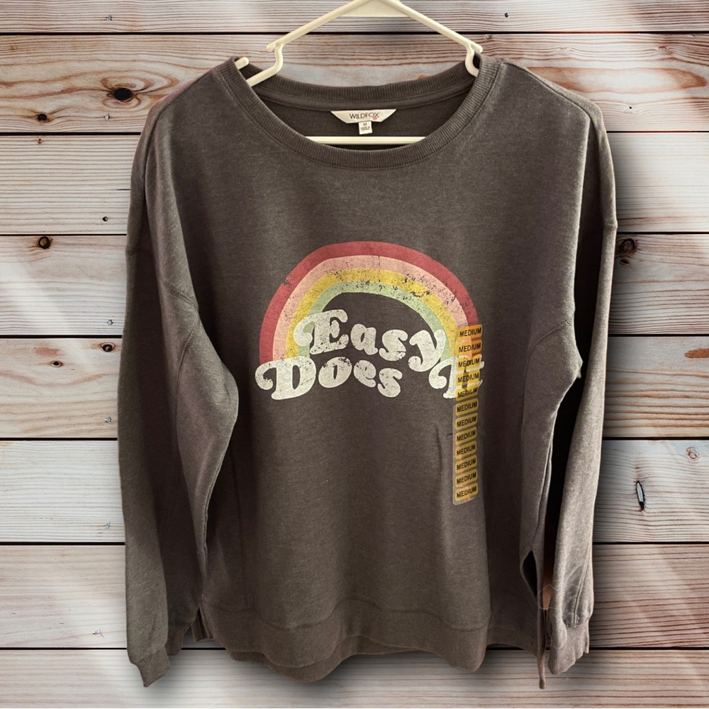 🚨Wildfox Graphic Crewneck Pullover Size M NWT